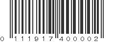 UPC 111917400002