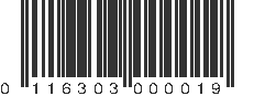 UPC 116303000019