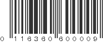 UPC 116360600009