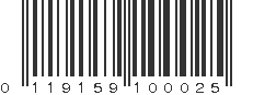 UPC 119159100025