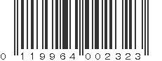 UPC 119964002323