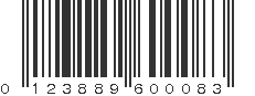 UPC 123889600083