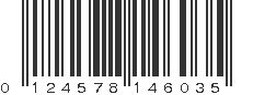 UPC 124578146035