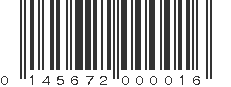 UPC 145672000016