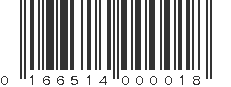 UPC 166514000018