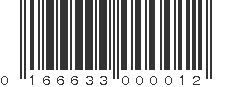 UPC 166633000012