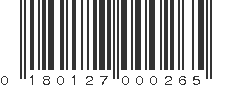 UPC 180127000265