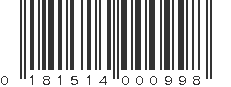 UPC 181514000998