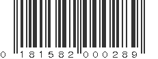 UPC 181582000289