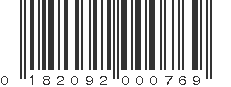 UPC 182092000769