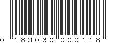 UPC 183060000118