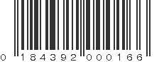 UPC 184392000166