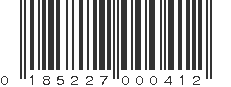 UPC 185227000412