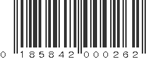 UPC 185842000262