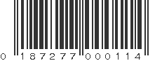 UPC 187277000114