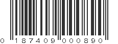 UPC 187409000890