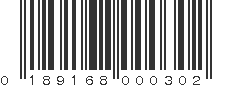 UPC 189168000302