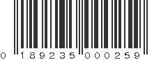 UPC 189235000259