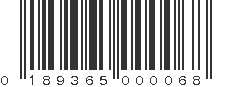 UPC 189365000068