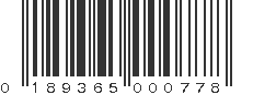 UPC 189365000778