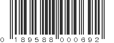 UPC 189588000692