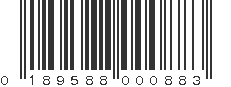 UPC 189588000883