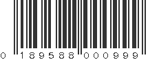 UPC 189588000999