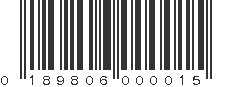 UPC 189806000015