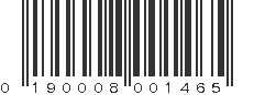 UPC 190008001465
