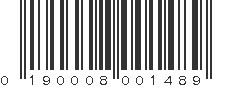 UPC 190008001489