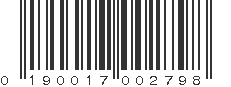 UPC 190017002798