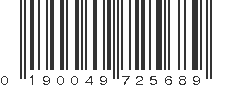 UPC 190049725689