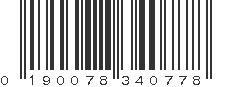 UPC 190078340778