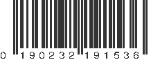 UPC 190232191536