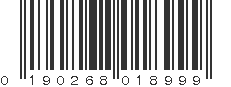 UPC 190268018999