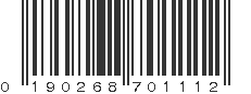 UPC 190268701112