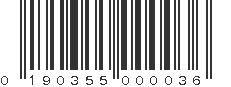 UPC 190355000036