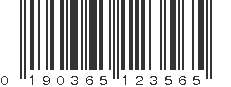 UPC 190365123565