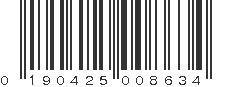 UPC 190425008634