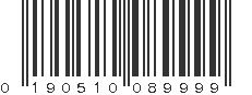 UPC 190510089999