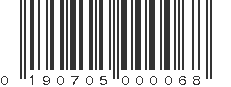 UPC 190705000068