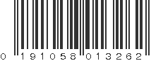 UPC 191058013262