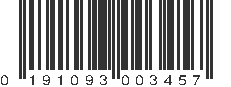 UPC 191093003457