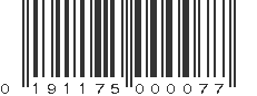 UPC 191175000077