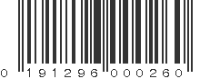 UPC 191296000260