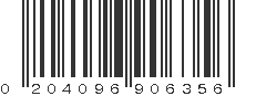 UPC 204096906356