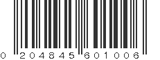 UPC 204845601006