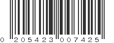 UPC 205423007425