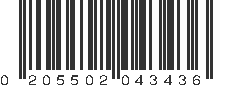 UPC 205502043436