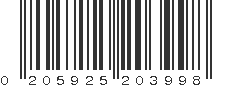 UPC 205925203998